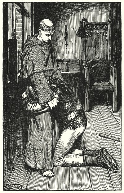 Ilustración para El claustro y el hogar por Charles Reade (litografía) de Byam (after) Shaw