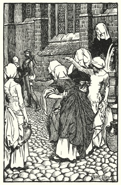 Ilustración para The Cloister and The Hearth de Charles Reade de Byam (after) Shaw