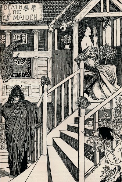 La muerte y la doncella, 1895 de Byam Shaw