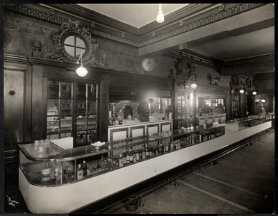 Un bar en el Hotel Robert Treat, Newark, Nueva Jersey, 1916 de Byron Company