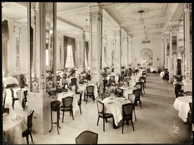 Un comedor en el Hotel Robert Treat, Newark, Nueva Jersey, 1916 de Byron Company