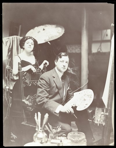 Harrison Fisher y Modelo, 1908-9 de Byron Company