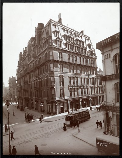 El Hotel Victoria, esquina sureste de Broadway y la calle 27, Nueva York, 1900 o 1901 de Byron Company