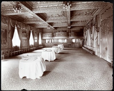 La sala de recepción en el Hotel Delmonico, 1902 de Byron Company