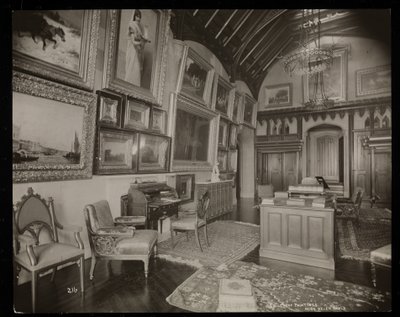 La galería de arte de la finca de Helen Gould (antigua residencia de Jay Gould) en Tarrytown, Nueva York, 1893-94 de Byron Company