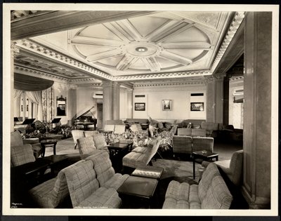 El salón, mirando al este en el Hotel White, Calle 37 y Lexington, Nueva York, 8 de marzo de 1937 de Byron Company