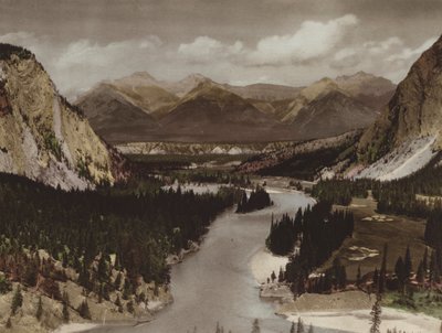 Bow Valley, Banff (foto en color) de Byron Hill Harmon