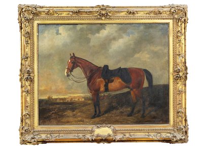 Shadrach, un cazador de castañas en un paisaje de Byron Webb