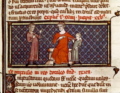 Adopción de un niño (miniatura) de Byzantine