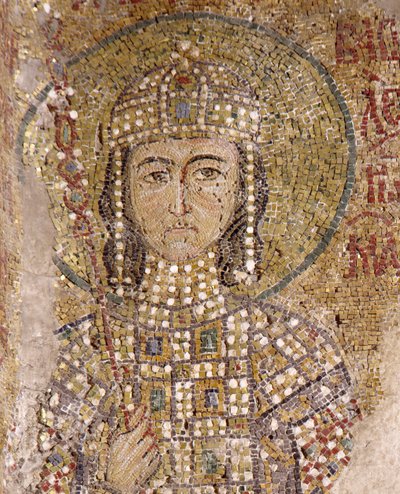 Alexios Komnenos en Hagia Sophia (mosaico) de Byzantine