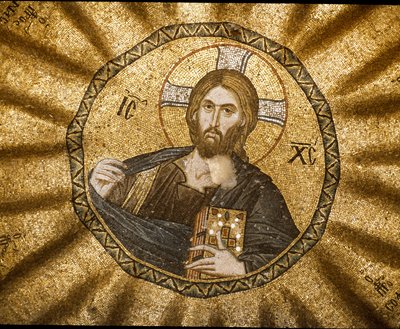 Cristo pantocrátor (o Cristo en gloria) (Mosaico) de Byzantine