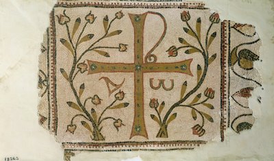 Cruz de Sbeitla, de la Basílica de Henchir Ali Ben Rzal, Túnez, siglo V-VI de Byzantine