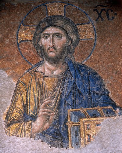 Deesis Cristo en Hagia Sophia (mosaico) de Byzantine