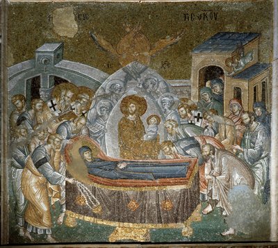 Dormición de la Virgen (Mosaico) de Byzantine