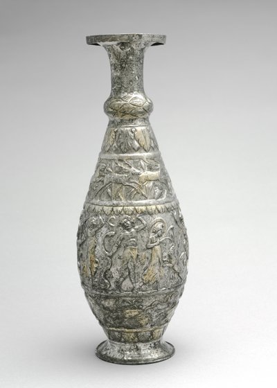 Jarra (Ewer) con escenas de caza, mariscos y vino, finales del siglo III de Byzantine