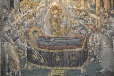 Fresco de San Salvador en la iglesia de Chora (Kariye Camii), Estambul, Turquía de Byzantine