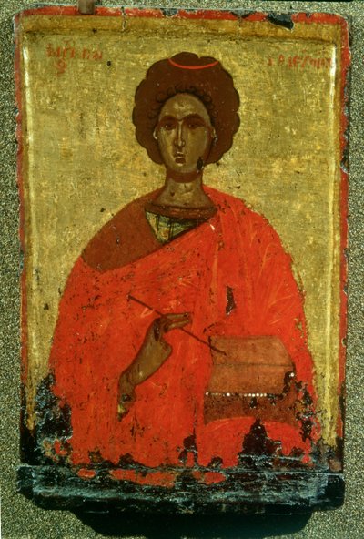Icono de San Pantaleón de Nicomedia (d.c.305 AD) de Byzantine