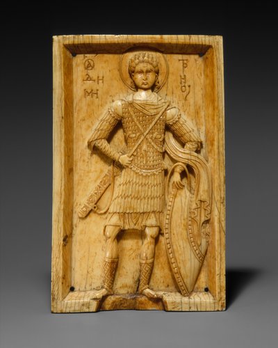 Icono con San Demetrio, 950-1000 de Byzantine