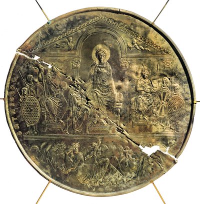 Misorio (gran plato de plata) de Teodosio I (346-395), siglo IV d.C. de Byzantine