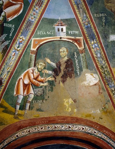 San Eldrado partiendo hacia Santiago de Compostela (detalle) de Byzantine