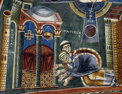 San Nicolás consagrado obispo de Myra (detalle) de Byzantine