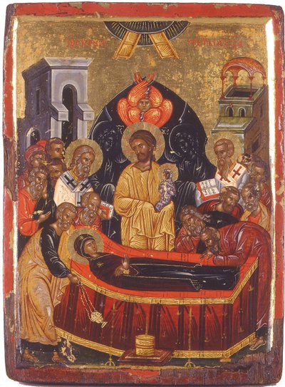 La Dormición de la Virgen de Byzantine