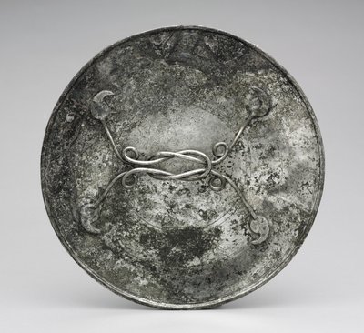 Espejo con un mango en forma de nudo de Heracles, c.280-400 de Byzantine Byzantine