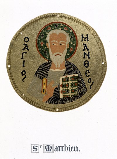 San Mateo - en "Historia y monumentos de los esmaltes bizantinos" de N. Kondakow de Byzantine Byzantine