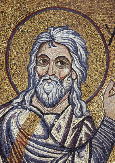 El Profeta Isaías (detalle) de los mosaicos interiores en la Basílica de San Marcos, siglo XII de Byzantine Byzantine