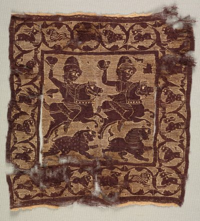 Cuadrado ornamental de una túnica de Byzantine PeriodEgyptian