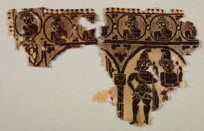 Ornamento de cuello de una túnica, 400s de Byzantine Period Egyptian