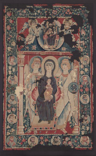 Icono de la Virgen y el Niño, siglo VI de Byzantine School