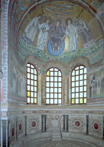 Interior del ábside, siglo VI de Byzantine School