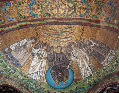 Italia, Emilia-Romaña, Rávena, Basílica de San Vitale, Mosaico del ábside de Byzantine School