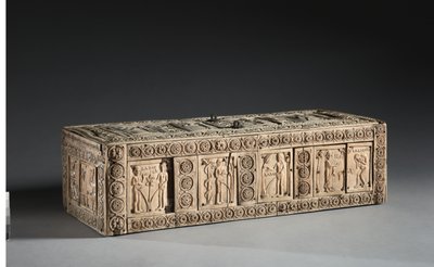 Caja de Marfil con Escenas de Adán y Eva, 1000-1100s de Byzantine School