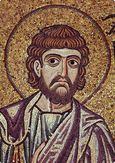El profeta Zacarías (siglo VI a.C.). Obra de un maestro bizantino, mosaico, detalle de la decoración de la Basílica de San Marcos en Venecia (Italia) de Byzantine School