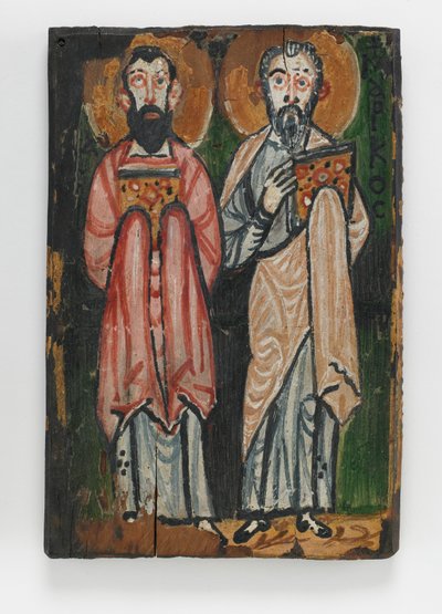 San Mateo y San Juan, cubierta derecha del Manuscrito de Washington III de Byzantine School