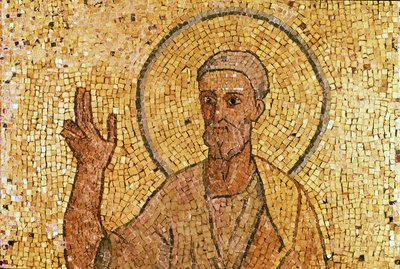 San Pedro, de la Cripta de San Pedro, c.700 d.C. de Byzantine School