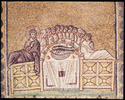 La última cena de Byzantine School