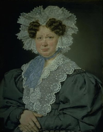 Camarera Kirsten Stampe nacida Kaas (1766-1842) casada en 1793 con el camarero, Holger Barón Stampe de Nysø de C.A. Jensen