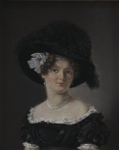 Mathilde Theresia von Irgens-Bergh, nacida Holsten, la Esposa de Mathias Friis von Irgens-Bergh de C.A. Jensen