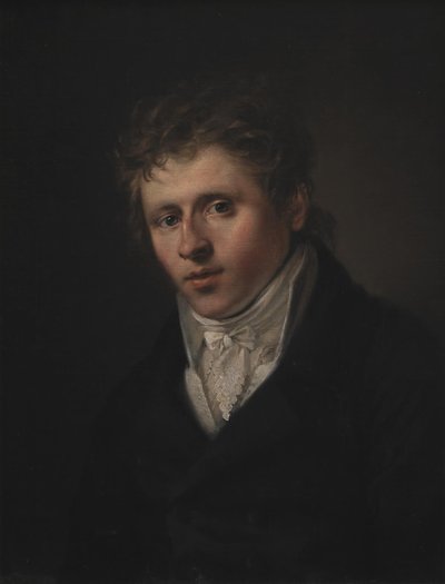 Retrato del pintor Johan Christian Dahl de C.A. Jensen