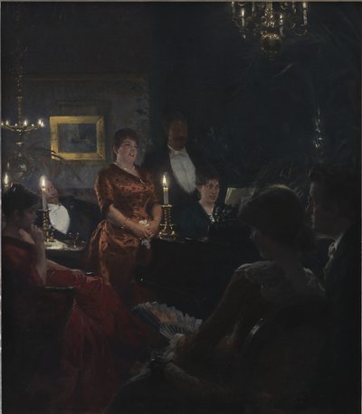 Retrato de la señora Gumperd de C.A. Jensen