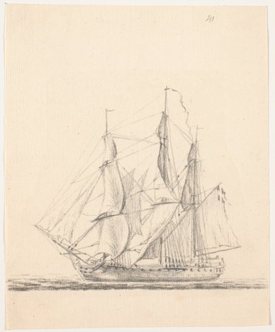 Buque de guerra a toda vela de C.A. Lorentzen