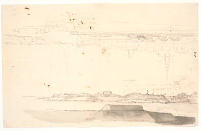 Dos vistas de Copenhague. Una con la Iglesia del Salvador de C.A. Lorentzen