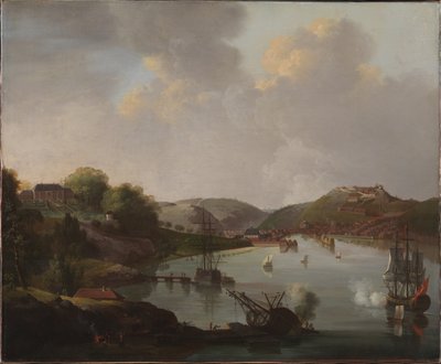 Vista de Frederikshald en Noruega de C.A. Lorentzen