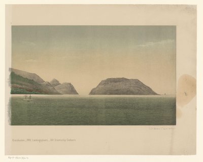 Vista de la costa de Groot-Atjeh, con la flota de la Primera Expedición a Aceh, cuarta parte
La Gran Rada de Aceh (título en el objeto) de C.A. Whitten