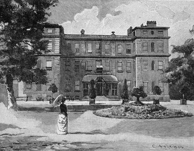 Casa Marlborough, desde el jardín, 1863 de C.A. Wilkinson