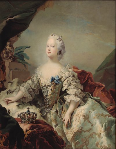 Luisa, primera reina de Federico V en sus ropas de coronación de C.G. Pilo