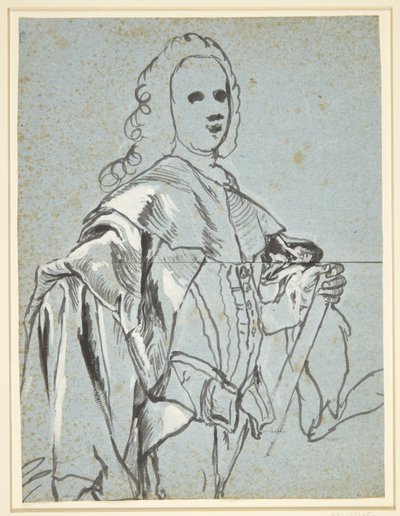 Estudio para un retrato, probablemente de A.G. Moltke de C.G. Pilo